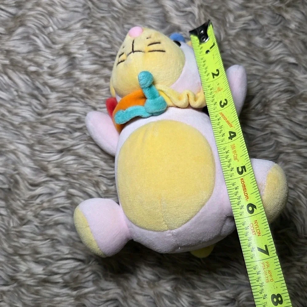 Vtg Braun Thermoscan Gund Lion Pastel‎ Rainbow Plush Chime Baby Rattle Toy Rare